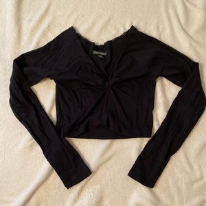 Wild fable black crop top